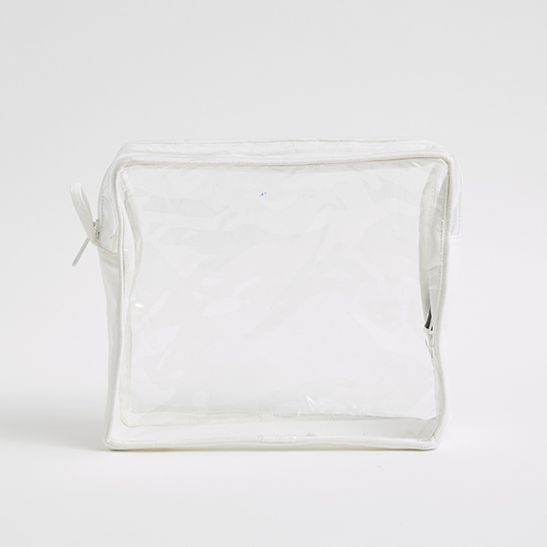 Trousse transparente PVC Blanc
